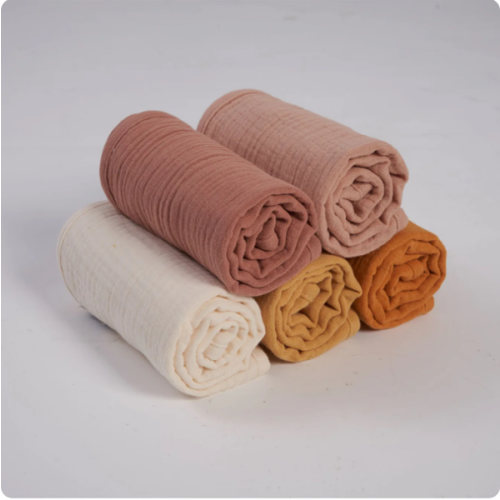 Organic Muslin Burp Cloths - Golden Harvest 5 Pack
