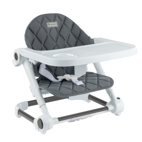Monbebe Portable Foldable Booster, Grey, Toddler