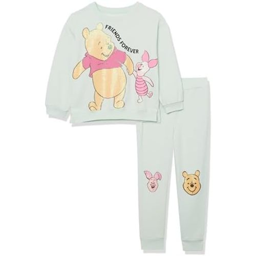 Disney Girls Winnie the Pooh & Piglet Fleece Sweatshirt & Jogger Set - Girls 2t-6xSweatshirt & Jogger Set