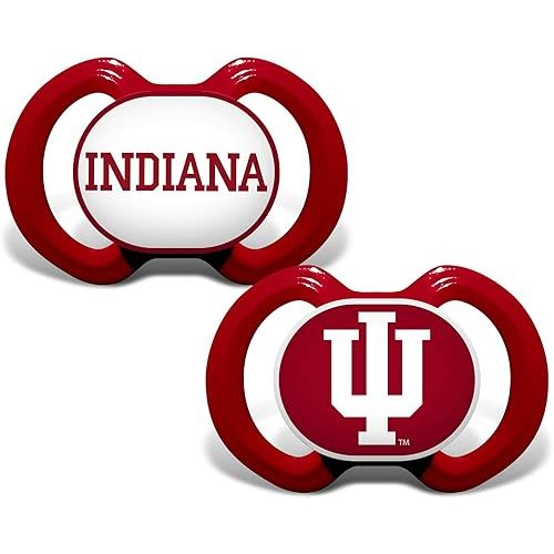 Baby Fanatic Pacifier 2-Pack - NCAA Indiana Hoosiers - Officially Licensed League Gear