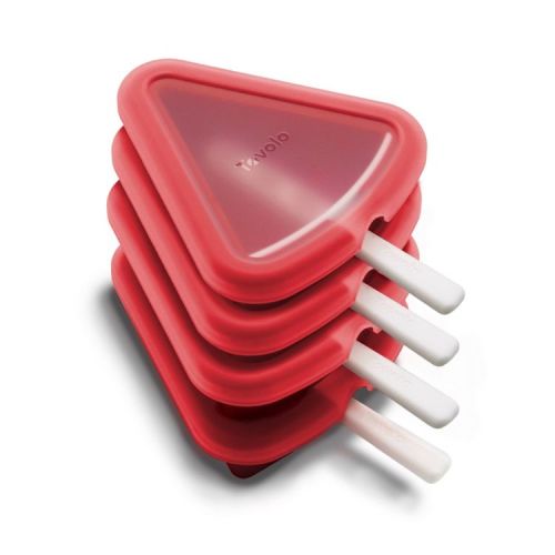 Tovolo Set of 4 Plastic Pop Molds Watermelon Ice Cube Trays White: Dishwasher-Safe, 3 oz Capacity, 14" Height