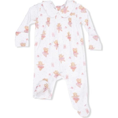 Teddy Bear Ballerina Footie, 0-3M