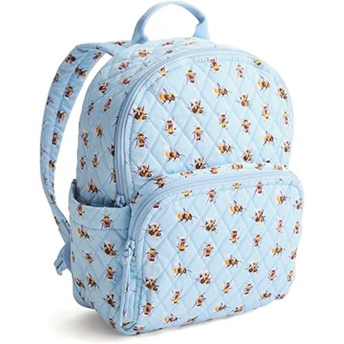 Vera Bradley Women's Premium Cotton Small Banbury Backpack, Bee's Knees, One Size