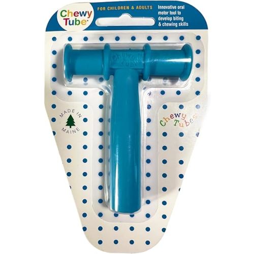Chewy Tubes, 1 Blue (Large) Chewy Tube - Pediatric and Adult Sensory Treatment Tool