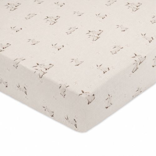 Avery Bunny Organic Cotton Fitted Crib Sheet