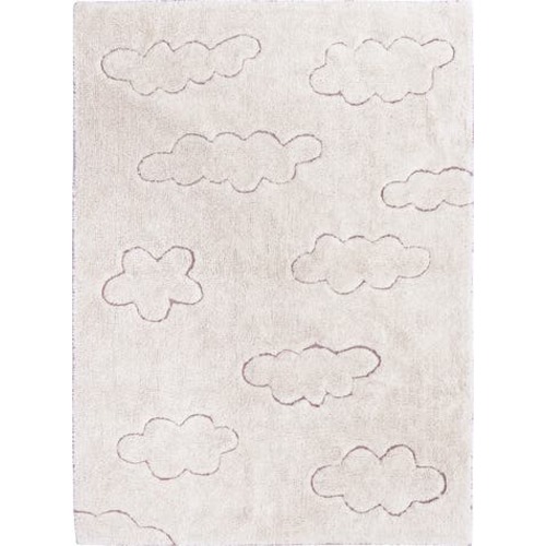 RugCycled Clouds Washable Cotton Blend Rug, 4ft 0in x 5ft 3in