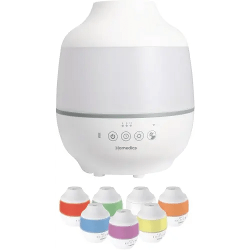 Homedics Cool Mist Humidifier Large Air Humidifiers 7-Color Night-Light