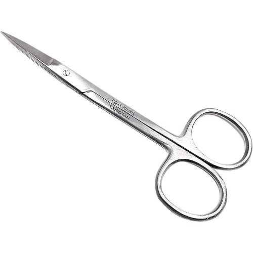 Cynamed Iris Micro Dissecting Precision Lab Scissors, Fine Point Straight - Perfect for Doctors, Nurses, EMS, Students, Education
