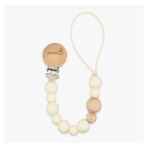 Ninni Co. Marshmallow Cream Pacifier Clip