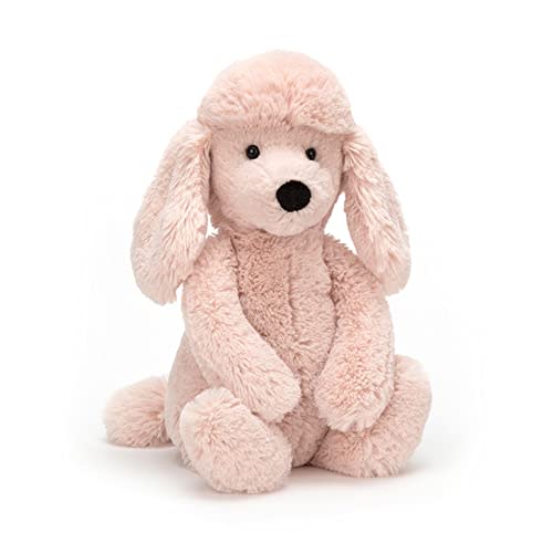 Jellycat Bashful Blush Poodle Stuffed Animal, Medium 12 inches - Dogs & Puppies Plush Toy - Classic Children's Gift