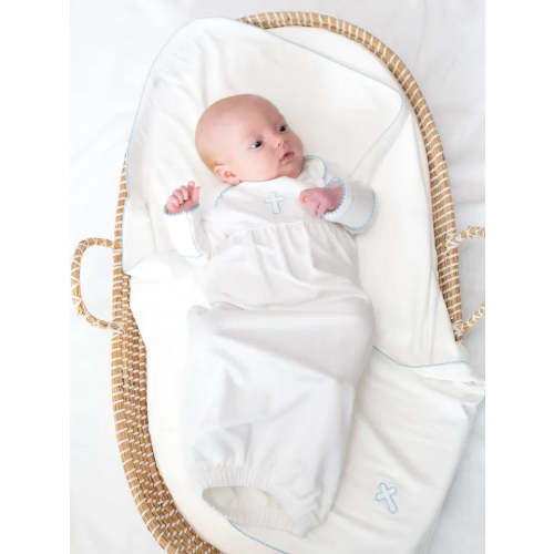 Blue Cross Infant Gown-NB