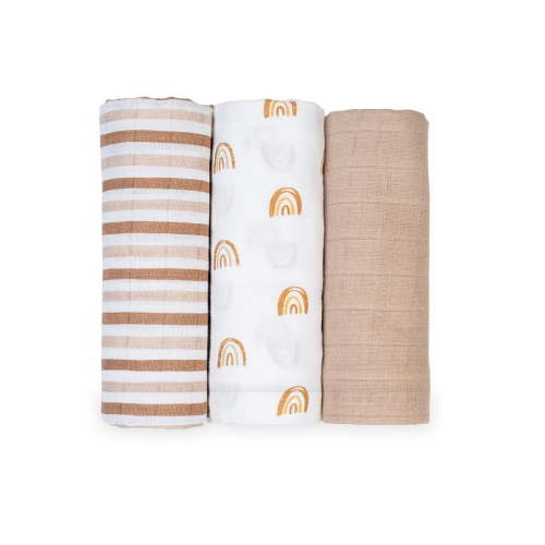 Lulujo - Infant, Baby, Infant - Cotton Muslin Receiving Blankets - 3 Pack - Walmart.ca