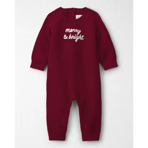Baby Organic Cotton 'Merry & Bright' Sweater Knit Jumpsuit - Little Planet | Carter's