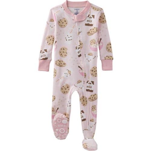 Cruz One-Piece Organic Cotton Footie Pajamas, 12M