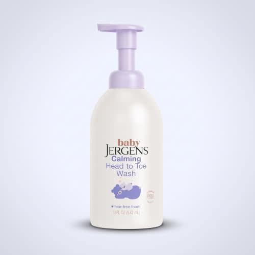 Jergens Baby Calming Head-to-Toe Foaming Wash & Shampoo, 18 Fl Oz