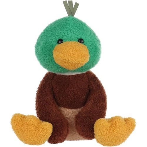 Apricot Lamb Velvet Mallard Duck Plush Stuffed Animals for Kids, Soft Cute Plush Toys for Baby Girl and Boy, Fluffy Velvet Mallard Green