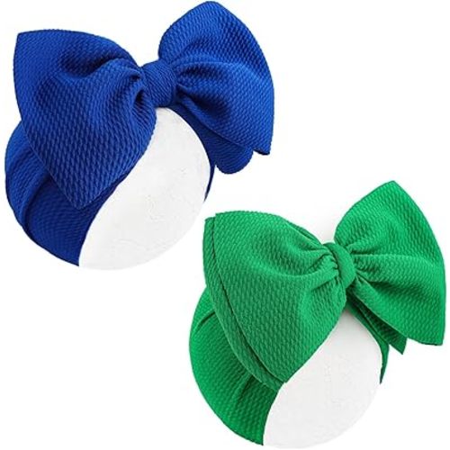 Super Durable Soft Knot Headbands with Hair Bows Infant Toddlers Kids Hair Accessories Red Black Headband for Newborn Baby Girls