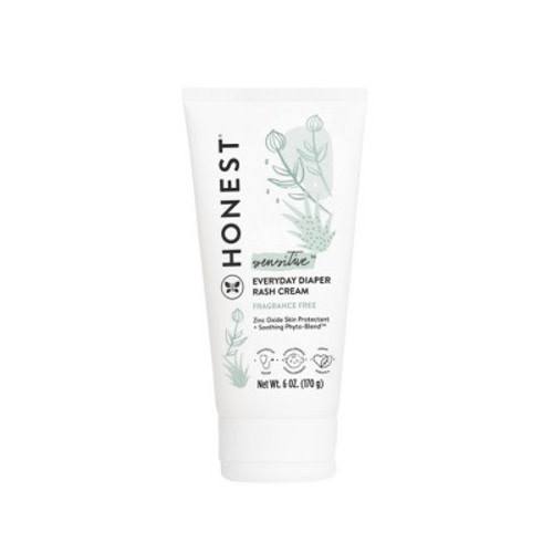 The Honest Company Sensitive Everyday Diaper Fragrance Free Rash Cream - 6oz