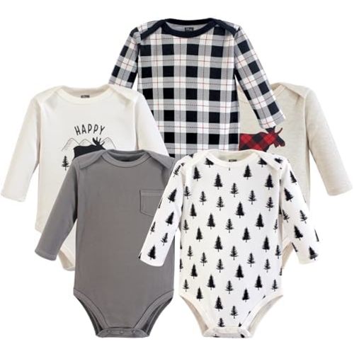 Luvable Friends Hudson Baby Long-Sleeve Bodysuits 5pk