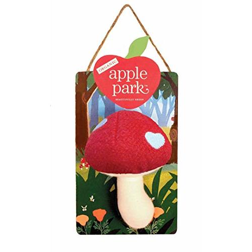 Apple Park Woodland Mushroom Rattle Baby Toy - Hypoallergenic, 100% Organic Cotton
