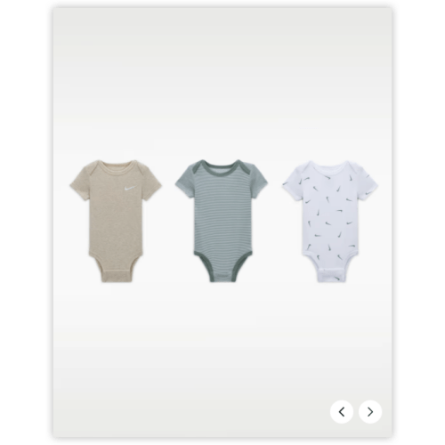 Nike E1D1 Baby Mix and Match Bodysuits (3-Pack). Nike.com