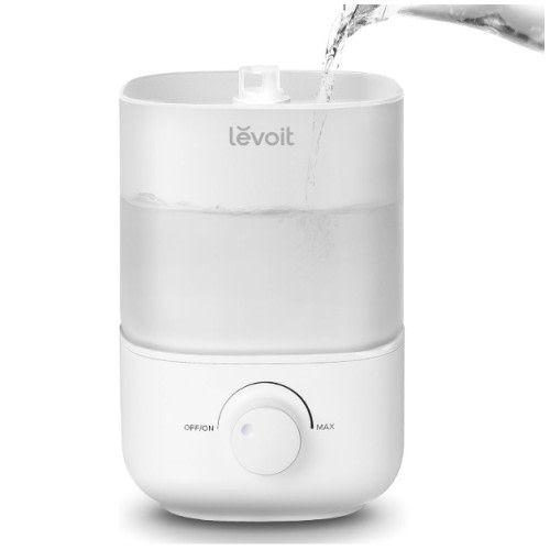 LEVOIT Top Fill Humidifiers for Bedroom, 2.5L Tank for Large Room, Easy to Fill & Clean, 28dB Quiet Cool Mist Air Humidifier for Home Baby Nursery & Plants, Auto Shut-off for Safety, 25H