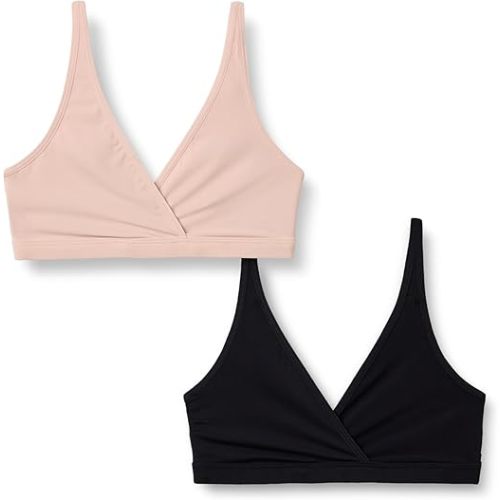 Amazon Essentials Womens Peached Microfiber Pullover Nursing Sleep Bra