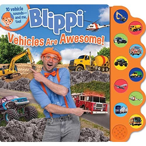 Blippi: Vehicles Are Awesome! (10-Button Sound Books)