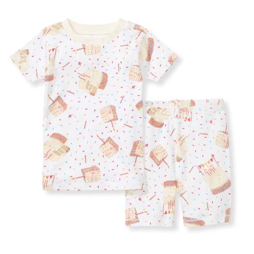 Birthday Cake Organic Two-Piece Short Sleeve Pajamas – Burt's Bees Baby