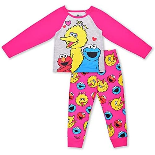 Sesame Street Girls Long Sleeve Shirt and Pants Set for Infant and Toddlers