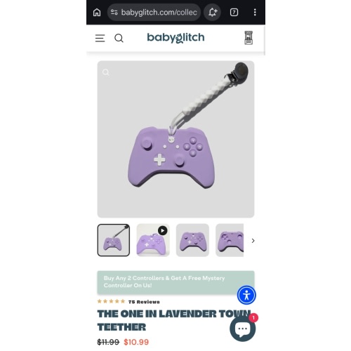 The One in Lavender Town Teether – BabyGlitch