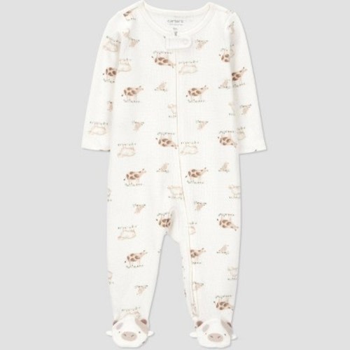 Carter's Just One You® Baby Farm Animals Sleep N' Play - Cream Newborn