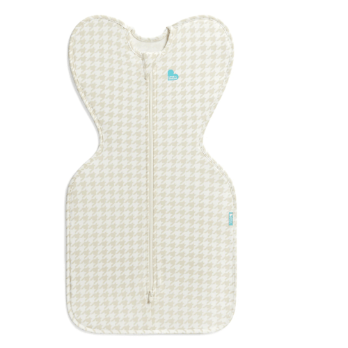 Swaddle Up™ 1.0 TOG Cotton Tan Houndstooth