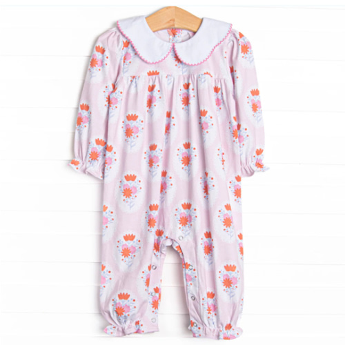Marigold Medallions Romper, Pink – Stitchy Fish