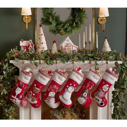 Quilted Christmas Stocking Collection