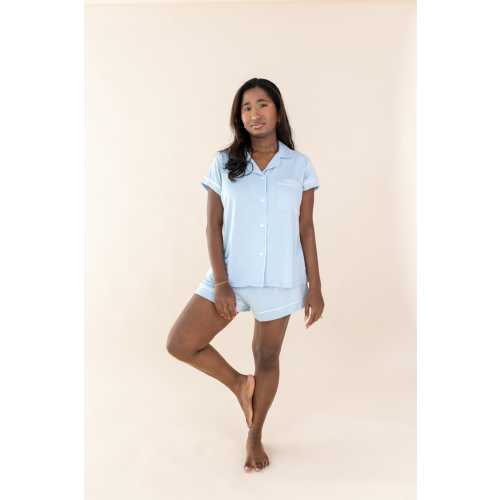 Women's Short Sleeve Pajama Set in Breeze