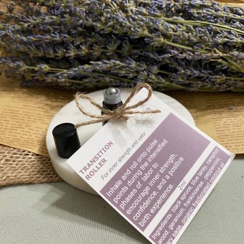 Transition Roller | Essential Oils for Birth | Essential oils for labor | Essential oils for transition