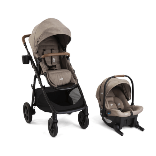 Joie ginger™ and mint latch™ travel system in mocha