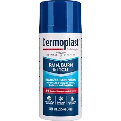 Dermoplast Pain, Burn & Itch Relief Spray, First Aid, Cuts, Burns, 2.75 oz