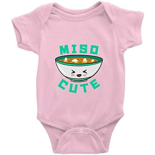 0-24 Months Miso Cute Cotton Toddler Rompers Short Sleeve Crawl Baby Onesie