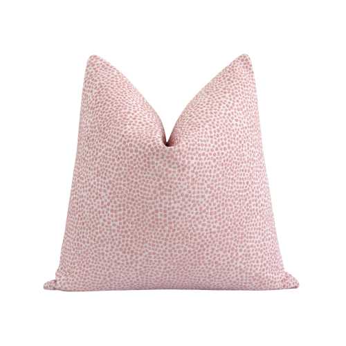 Soft Pink Chenille Pillow Cover • Delicate Dotted Texture • Feminine Throw Pillow • Bella Pink Pillow Cover for Teen or Girls Room Decor