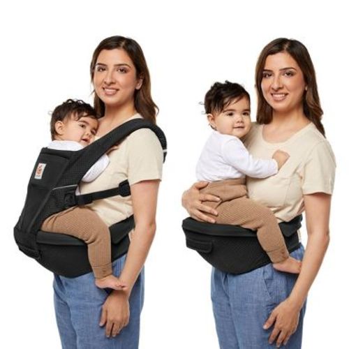 Ergobaby Alta 2-in-1 All Carry Positions Baby Carrier and Hip Seat - Onyx Black