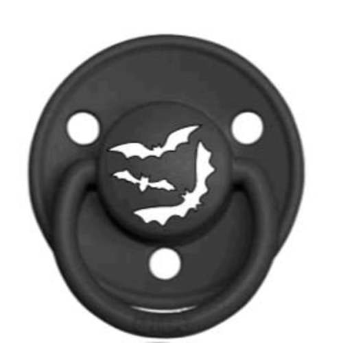 BPA Free Black Pacifier with Bats