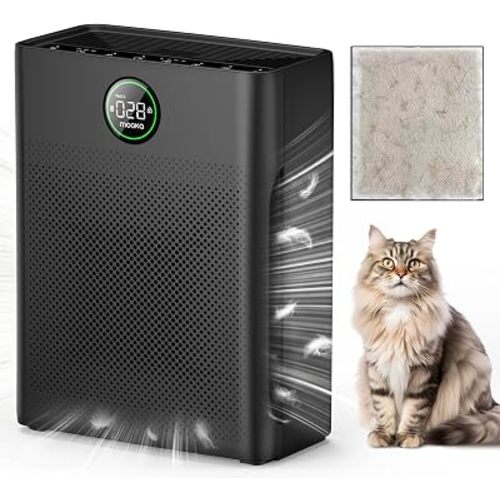 Air Purifiers for Home Large Room up to 2200sq.ft, MOOKA Air Purifier for Home Pets with Washable Filter, PM 2.5 Display Air Quality Sensor Air Cleaner for Bedroom, Dorm Room, Pets, Office PR1