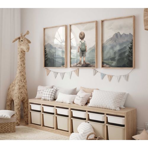 Nursery Nature Decor, Boy Adventure Nursery, Adventure Theme Toddler Room Decor, Outdoors Nursery Decor, PRINTABLE Nature Wall Art Kids