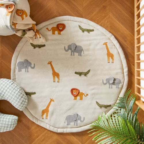 Adairs Baby - Interactive Jungle Animals Knitted Play Mat | Adairs