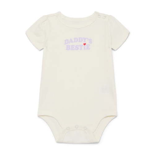 Wonder Nation Baby Girls Bodysuit with Short Sleeves, Sizes 0-24 Months