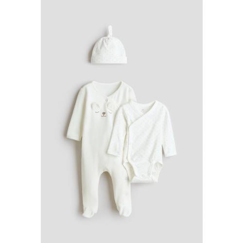 3-PIECE COTTON SET 0-1 month