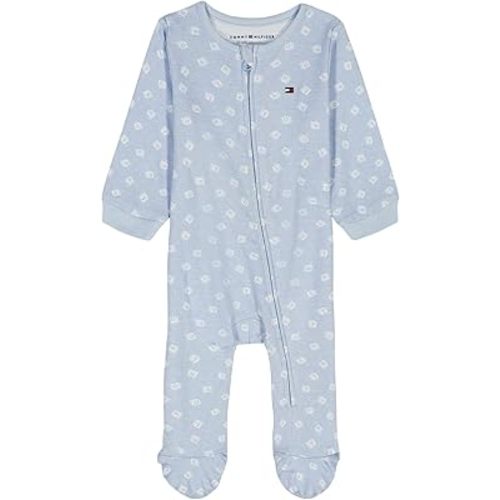 Tommy Hilfiger Baby Boys' Long Sleeve Footed Onesie