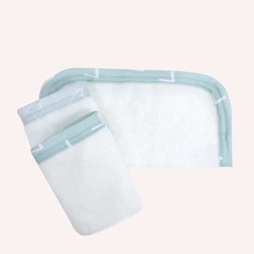Nordic 3 Pack Facewasher - Sky Mint